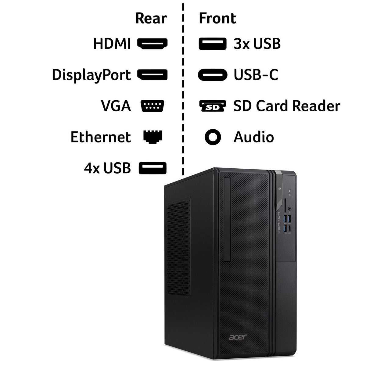 Acer Veriton S Intel Core i7 14700 16GB RAM 512GB