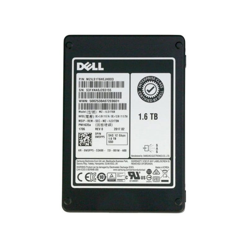 Dell 1.6TB SSD NVMe PCI-e Gen3 MIX 06V6M-RFB – Reacondicionado