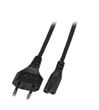 Cable de alimentación EU-C7 180 Negro 3M - 2x0,75MM