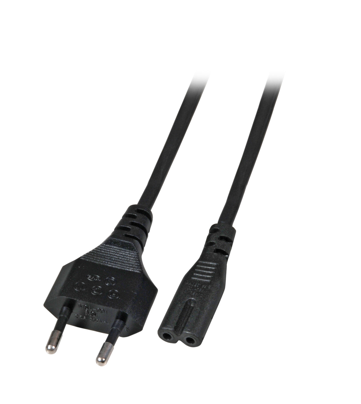 Cable de alimentación EU-C7 180 Negro 3M - 2x0,75MM