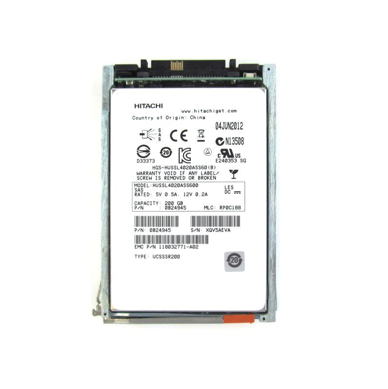 EMC 200GB 2.5in SAS SSD para VNX VX-2S6F-200-RFB – Reacondicionado (2)