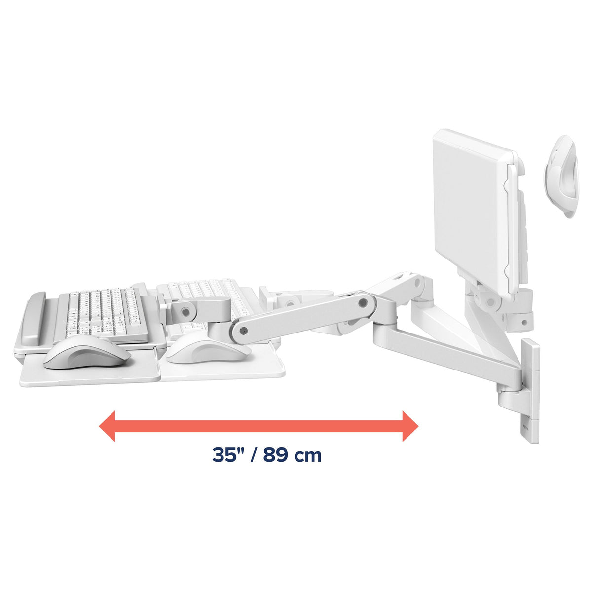 Ergotron 45-685-290 - Bandeja para montaje de brazo para teclado/ratón (2)