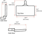 Ergotron 98-736-632 Kit de montaje bandeja de teclado pivot (3)