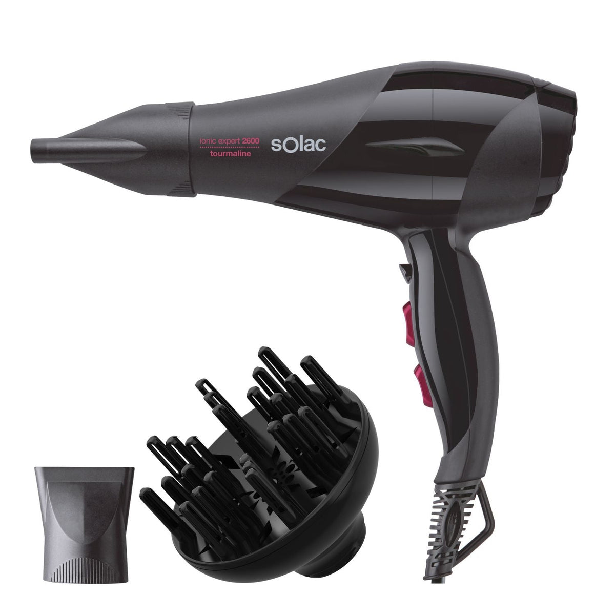 Solac SP7170 2600 W Sort, Lilla S90004700