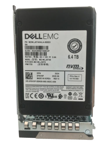 Dell 6.4TB SSD U.2 NVME F6V5P-RFB – Reacondicionado (2)