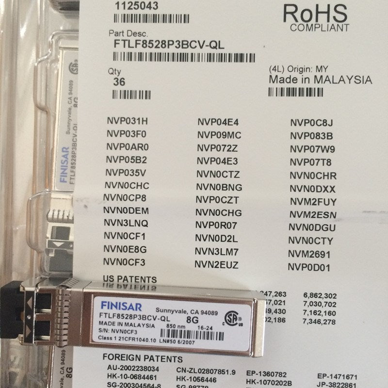 Lenovo 8Gb SFP+ SW Optical FTLF8528P3BCV-RFB – Reacondicionado