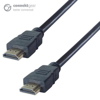 connektgear 0.5m HDMI V2.0 4K UHD Connector Cable Male Gold