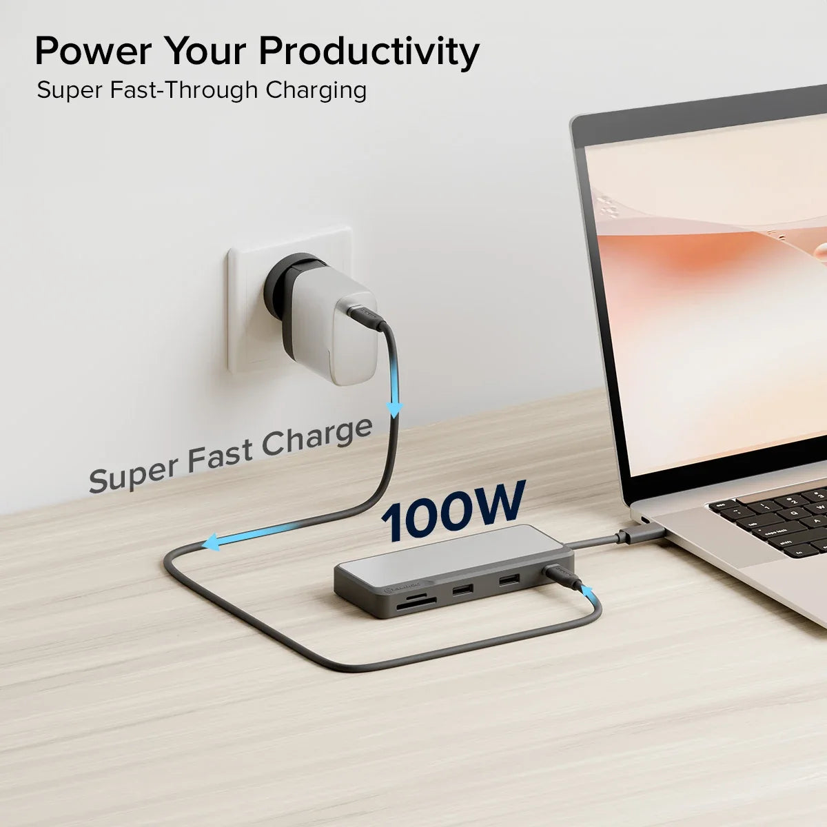 ALOGIC Fusion Pro AXIS base doble pantalla USB-C