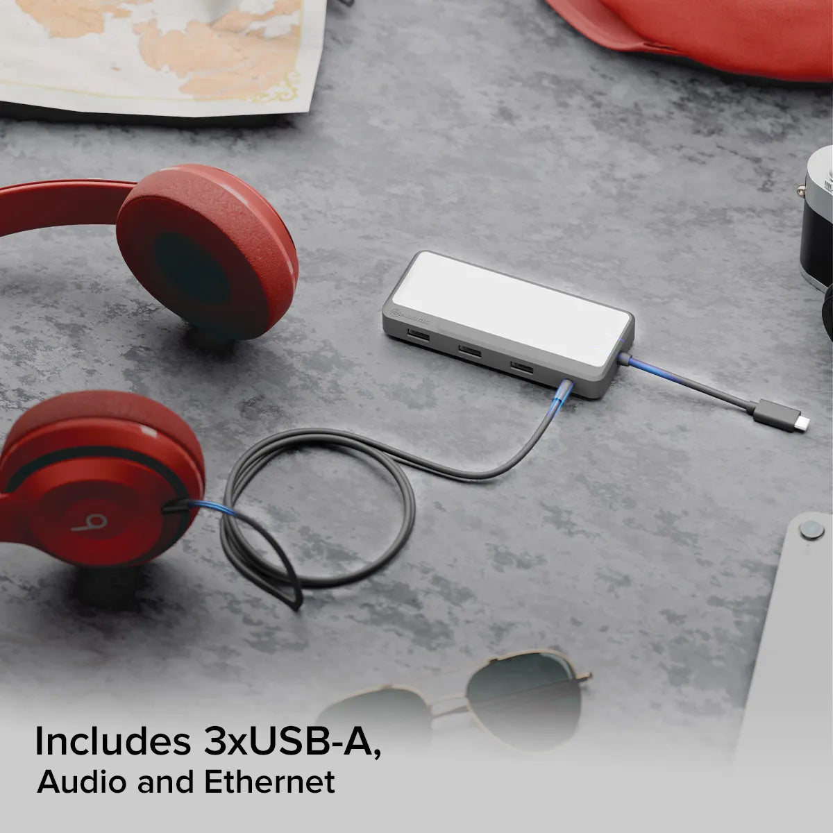 ALOGIC FUPHD1 base de conexión/replicador de puertos para portátil con cable USB