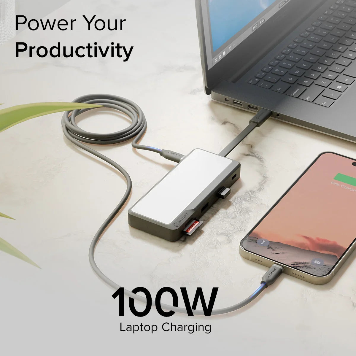ALOGIC Fusion Pro TOUR base de viaje USB-C