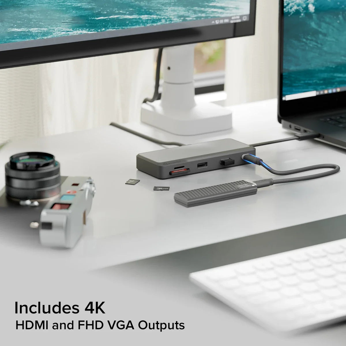 ALOGIC Fusion Pro TOUR base de viaje USB-C