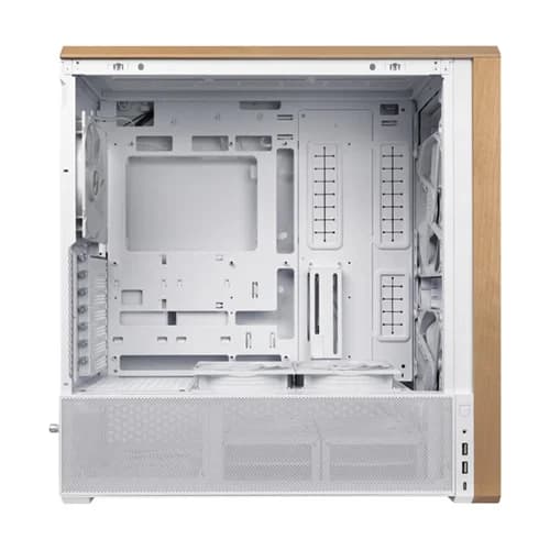Lian Li Lancool LAN217W caja ordenador Midi Tower blanco Wood (2)