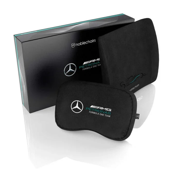 noblechairs Mercedes-AMG Petronas F1 Team juego de cojines negro, 2 piezas