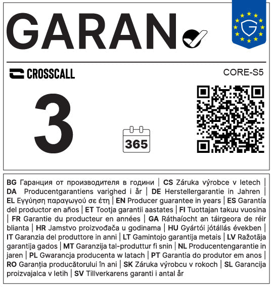 Crosscall Core-S5 6,1 cm 146 g Negro