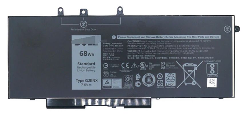 Dell Battery, 68WHR, 4 Cell, 451-BCCK
