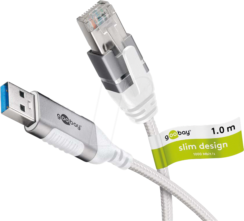 Goobay 74377 adaptador género cable USB 3.0 type RJ45 blanco (2)