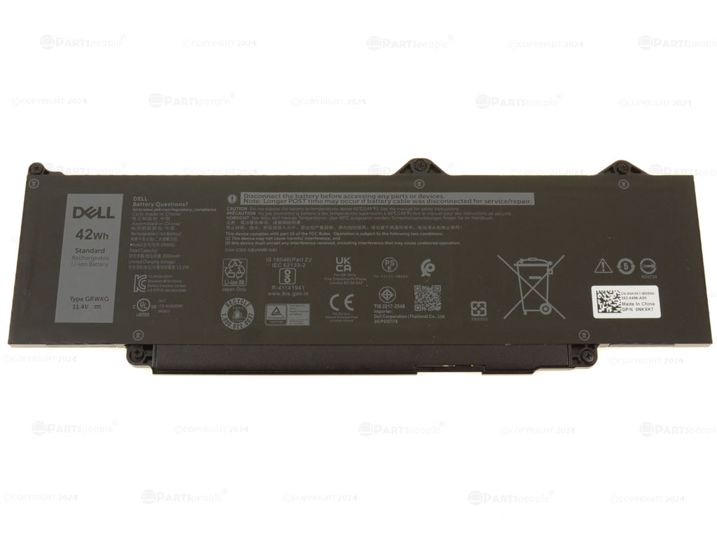 Dell 5340 batería, modelo GRWKG