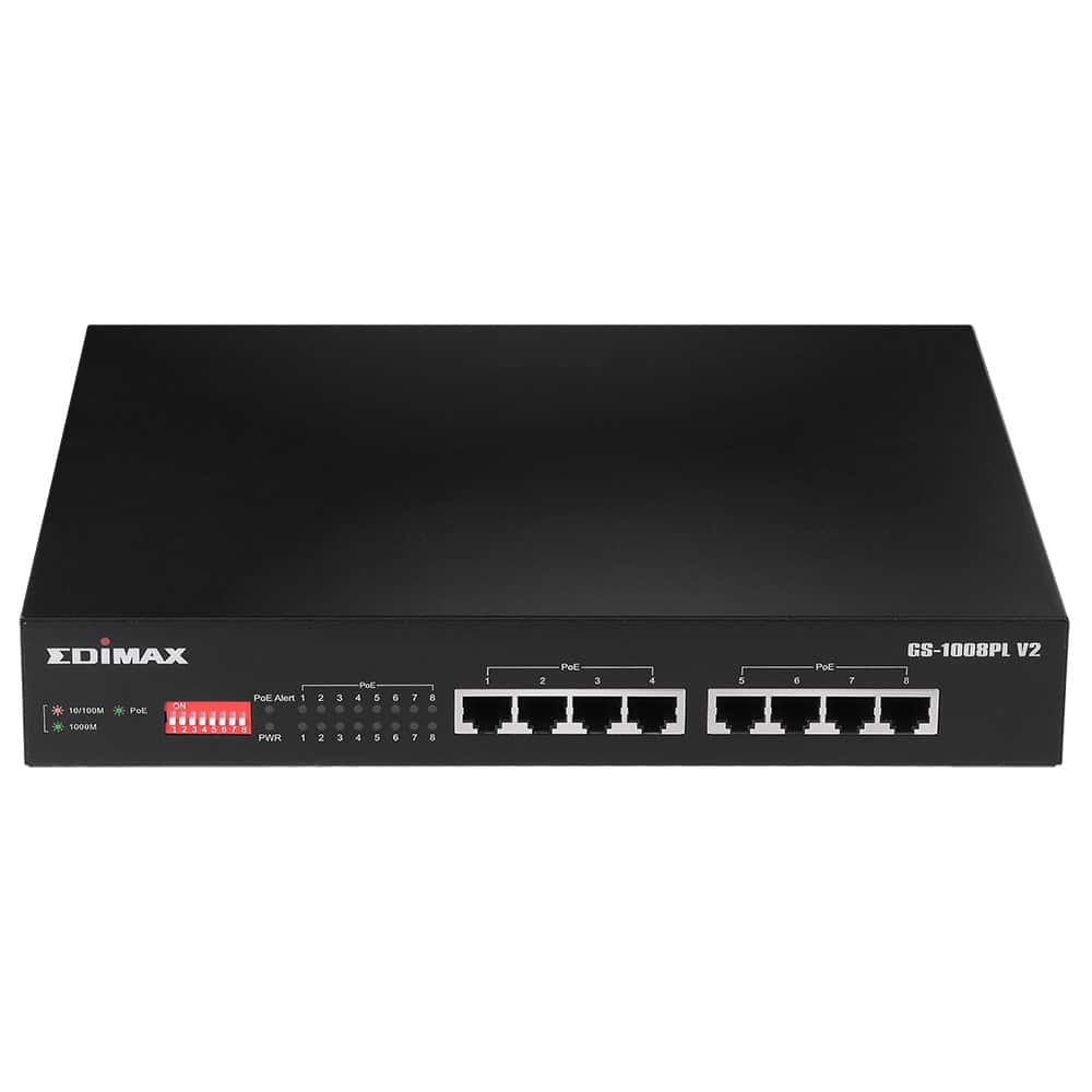 Edimax GS-1008PL V2 conmutador de red Gestionado L2 Gigabit Ethernet (3)