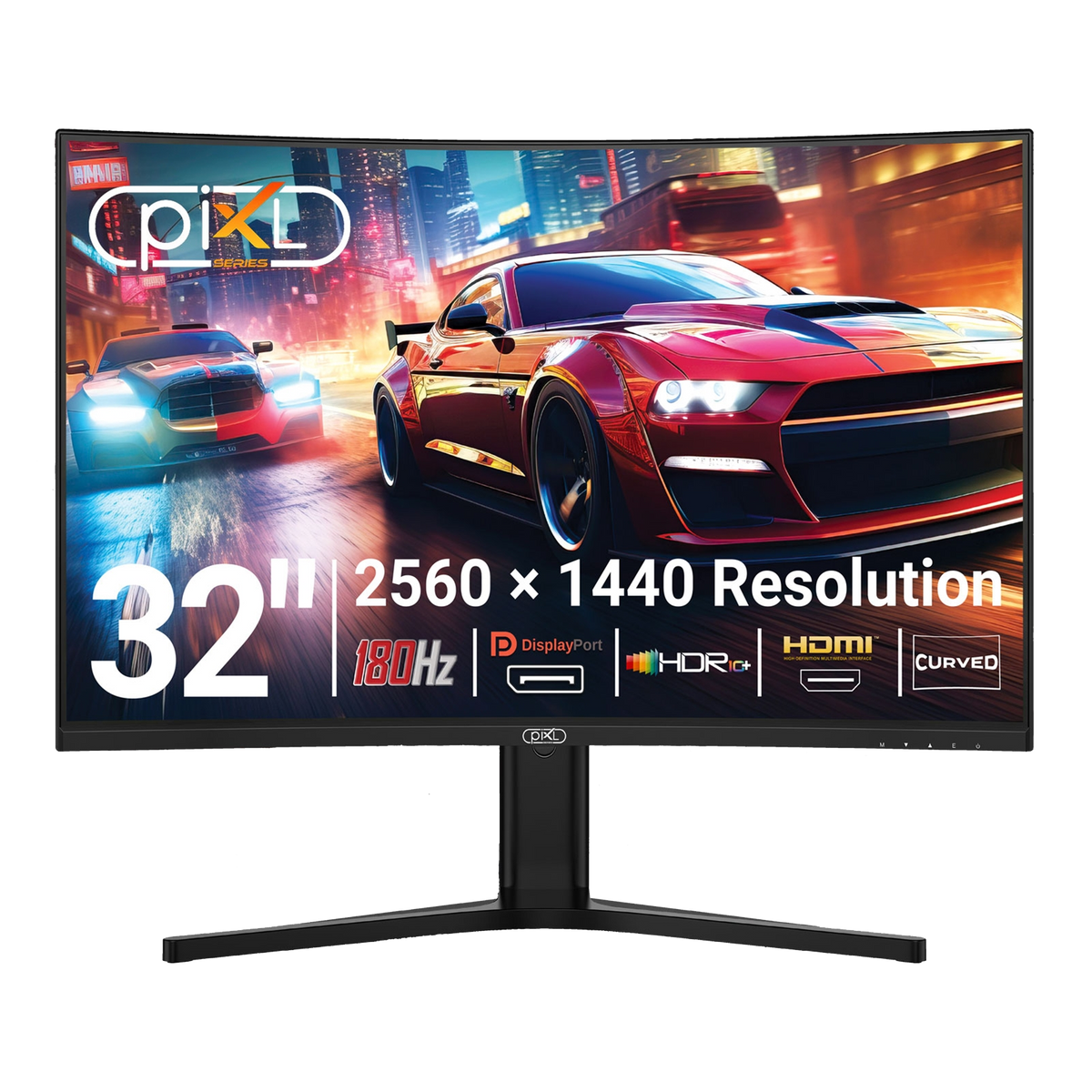 Monitor piXL GS32QIDPHA 81,3 cm 2560 x 1440 píxeles Dual QHD LED Negro