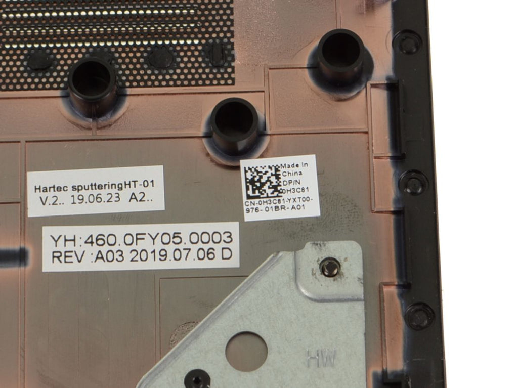 Dell base inferior de portátil base conjunto H3C81