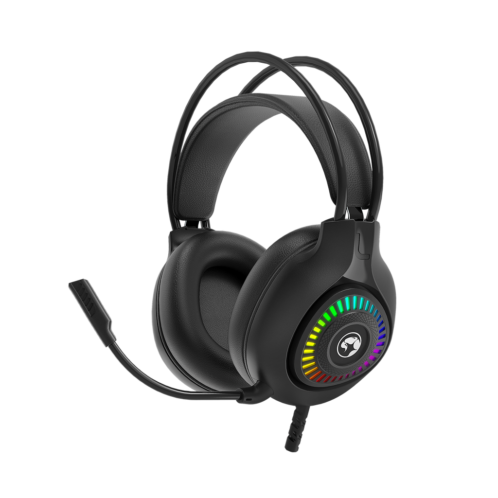 Auriculares gaming Marvo H8325 Akari 40 USB 2.0 cable RGB