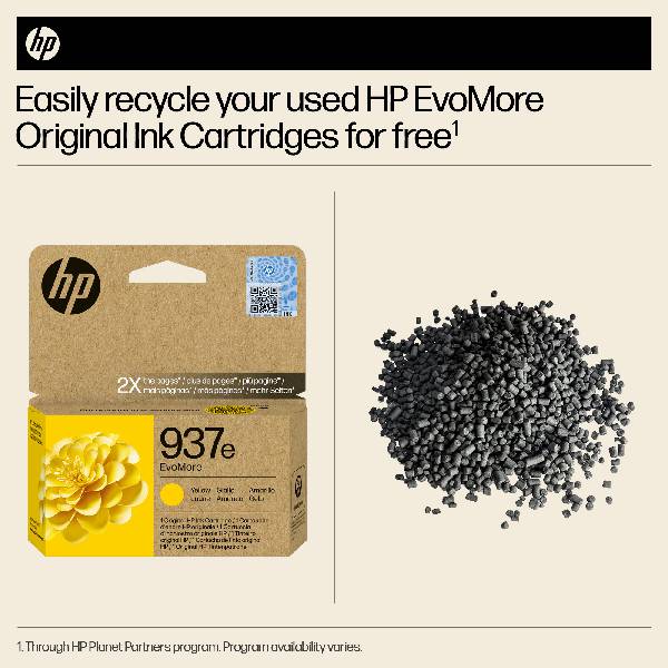 Cartucho tinta HP 937E Evomore Amarillo 4S6W8NE#LS3 (4)