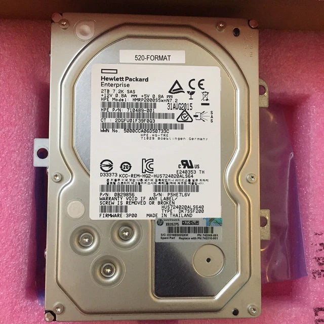 HP 2TB SAS 6G 7.2K LFF 3PAR Hard 742210-001-RFB – Reacondicionado (3)