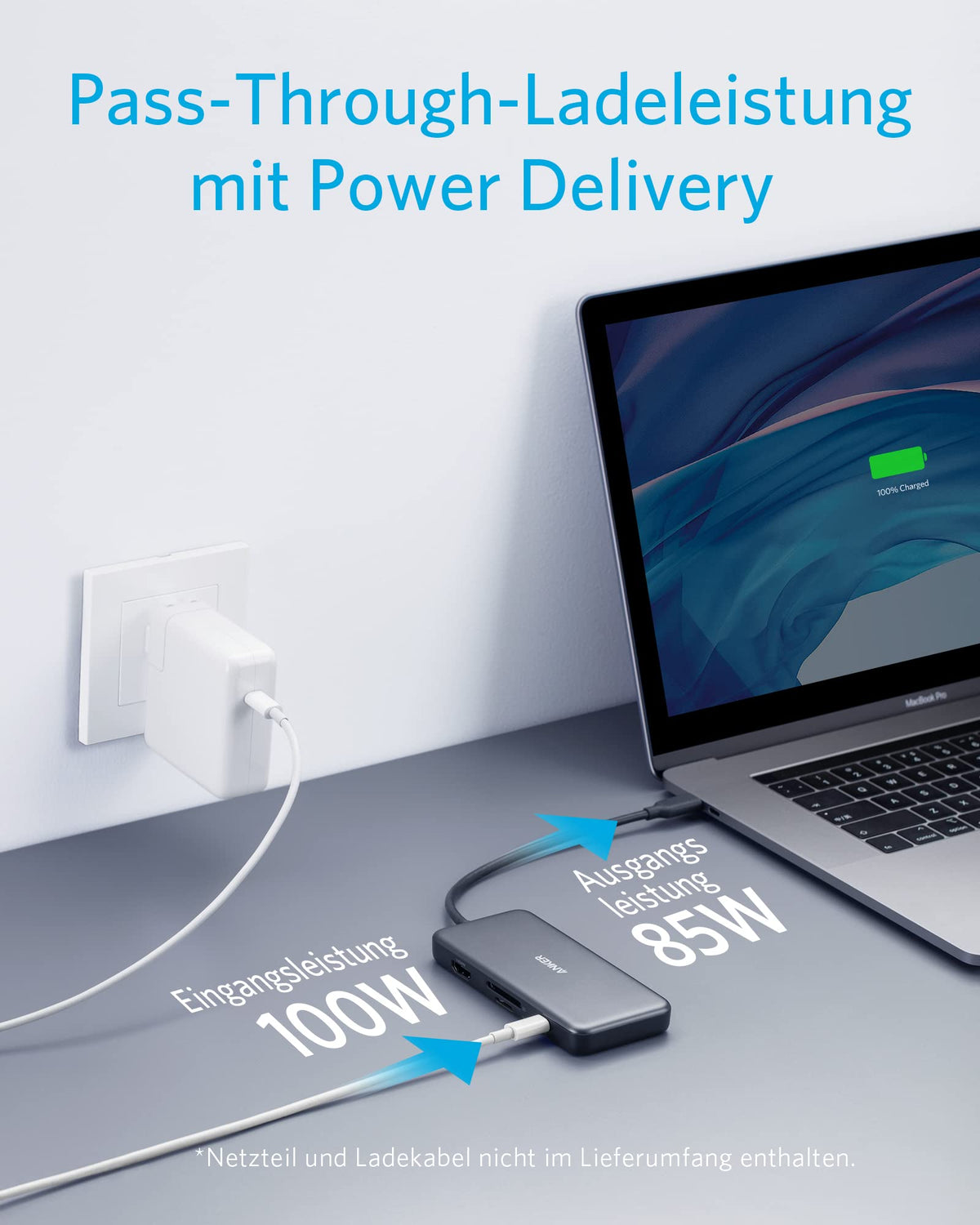 Anker A83460A2 base de conexión/replicador de puertos para portátil USB 2.0