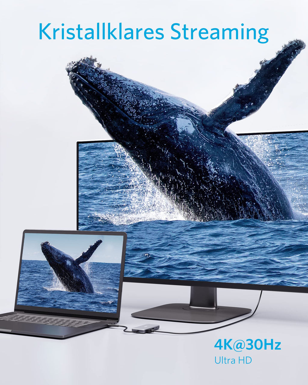 Anker A83460A2 base de conexión/replicador de puertos para portátil USB 2.0