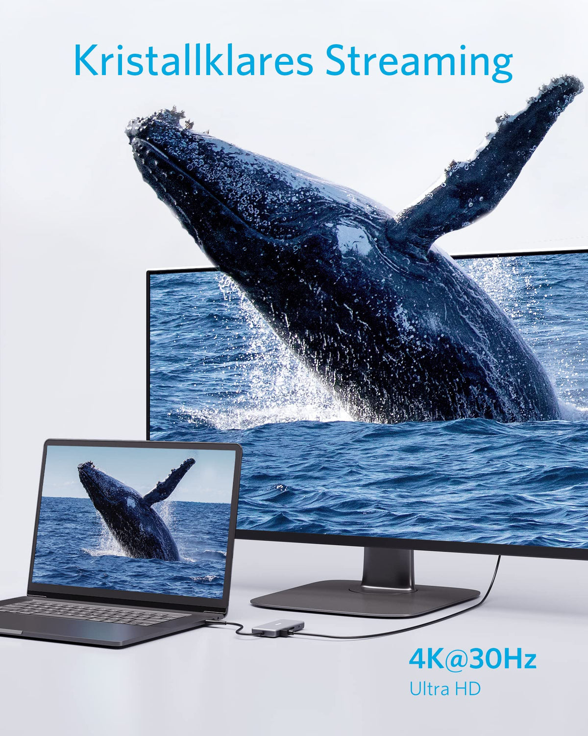 Anker A83460A2 base de conexión/replicador de puertos para portátil USB 2.0