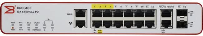Brocade ICX 6450 12x 1G PoE Switch, ICX6450-C12-PD-RFB – Reacondicionado (3)