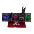 Teclado Marvo CM416 Loot40 con ratón incluido Gaming USB Negro