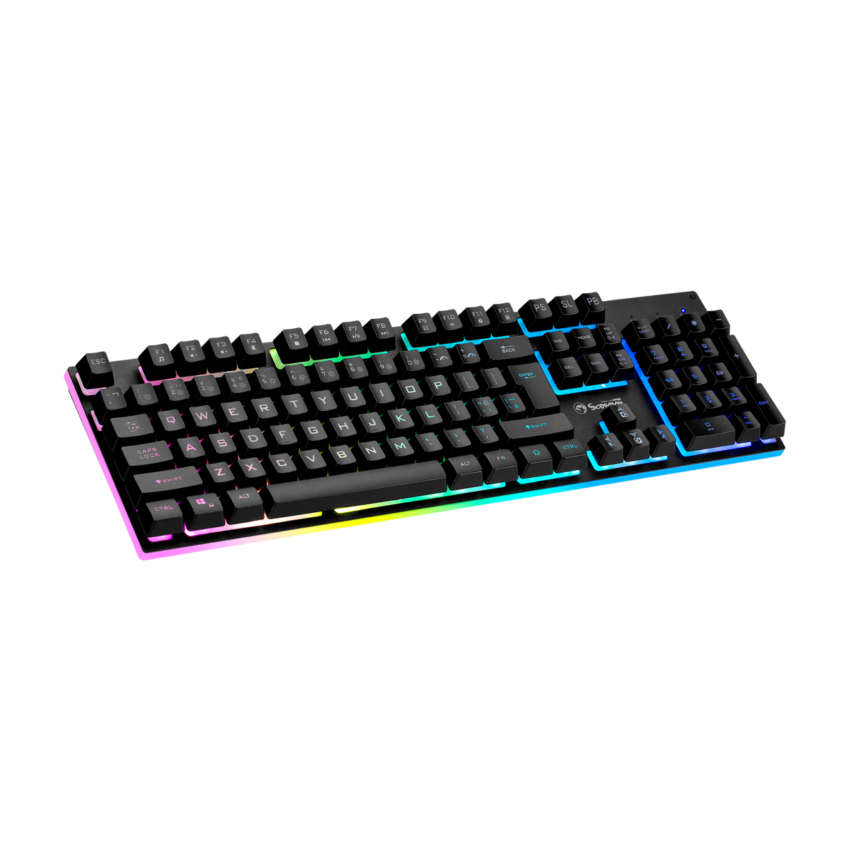 Teclado gaming Marvo Scorpion K604 Soldat 20 cable RGB multimedia