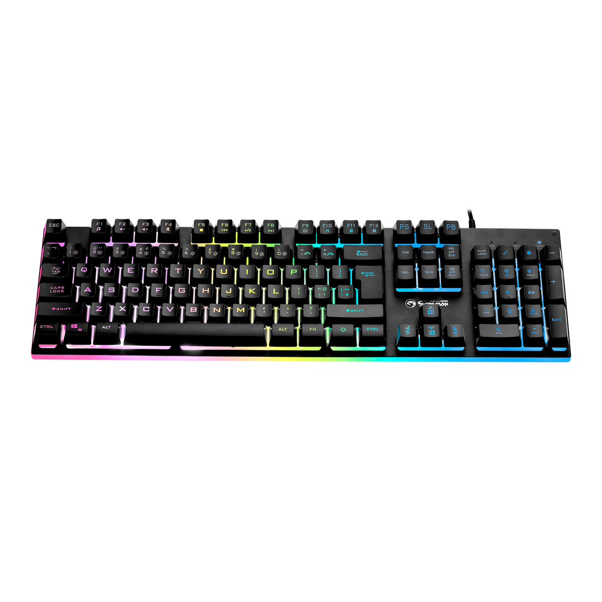 Teclado gaming Marvo Scorpion K604 Soldat 20 cable RGB multimedia