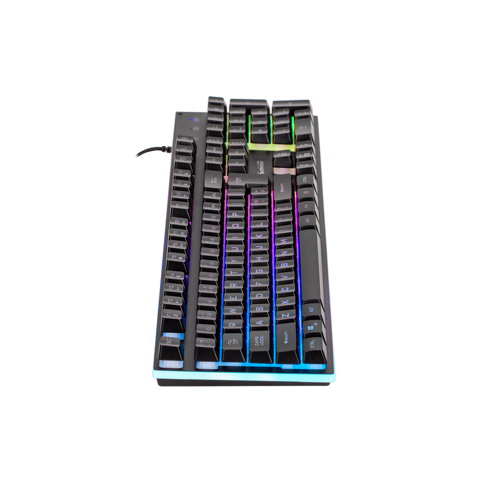 Teclado gaming Marvo Scorpion K604 Soldat 20 cable RGB multimedia