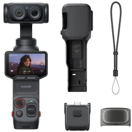 Cámara Digital Deportiva Insta360 Luna Pro/ 8K/ Ángulo de visión 360º/ Negra