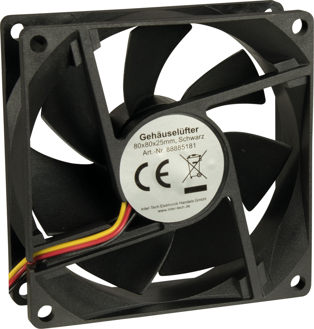 Inter-Tech 88885181 sistema de refrigeración para PC Ventilador 8 cm