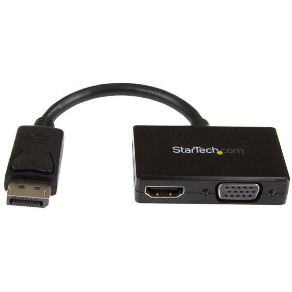 StarTech.com DP2HDVGA adaptador de cable de vídeo 0,15 m Negro