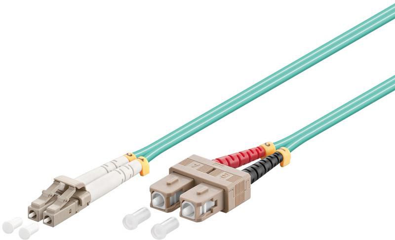 Microconnect FIB422010-FLAT Cable de fibra óptica e InfiniBand 10 m LC SC Color aguamarina