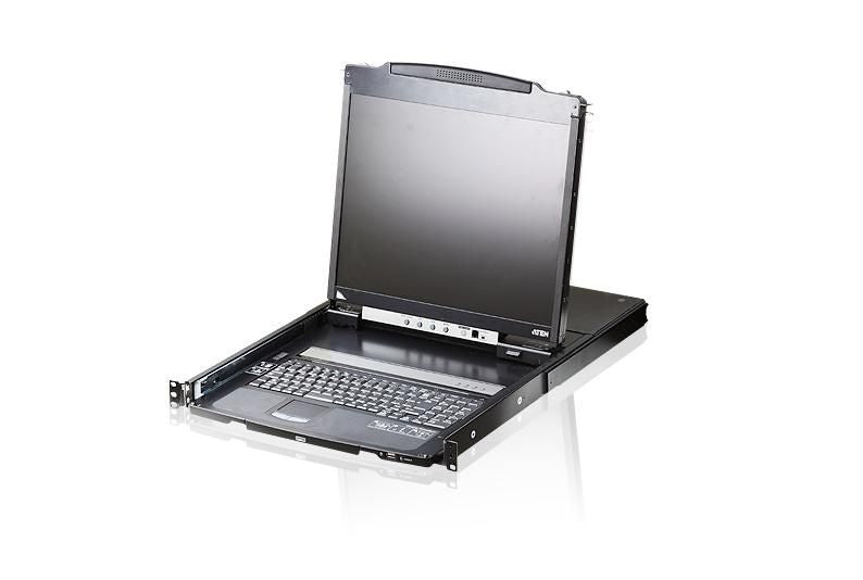 ATEN CL5800N consola de rack 48,3 cm (19") 1280 x 1024 Pixeles Metal Negro 1U