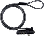 eSTUFF GLB220102 cable antirrobo Negro 1,8 m