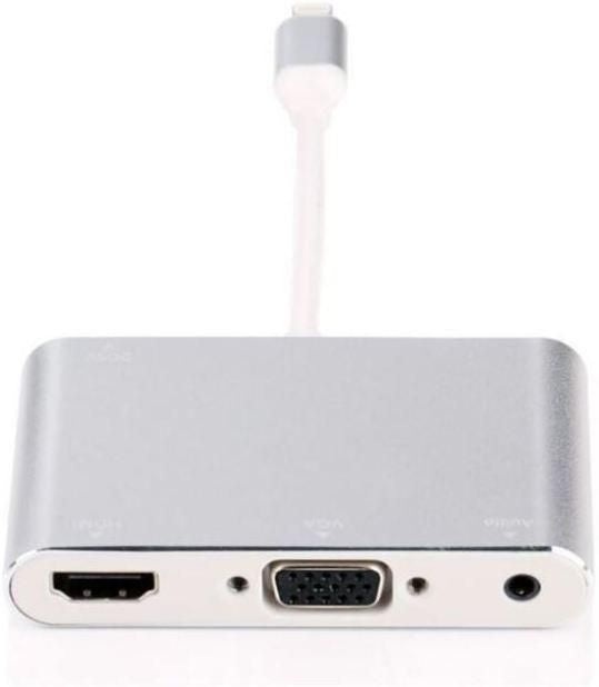 Microconnect LIGHT-HUB4 hub de interfaz Lightning 480 Mbit/s Plata