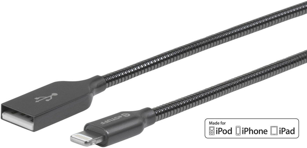 eSTUFF ES601165 cable de conector Lightning 1,5 m Gris
