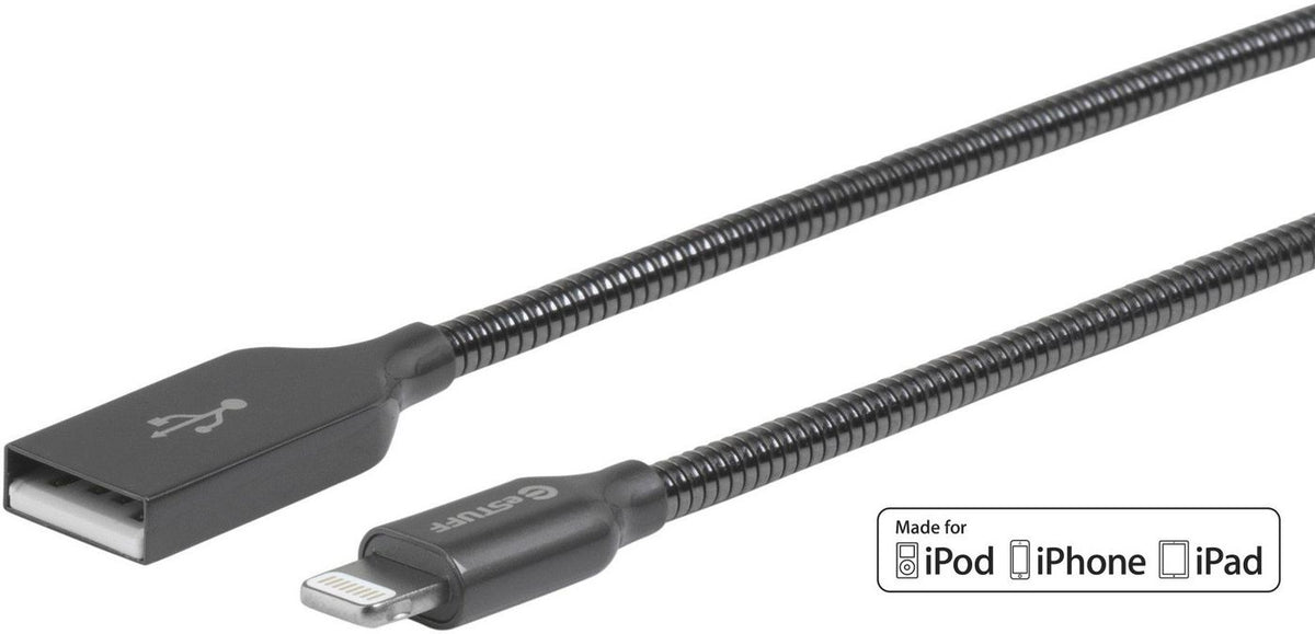 eSTUFF ES601165 cable de conector Lightning 1,5 m Gris
