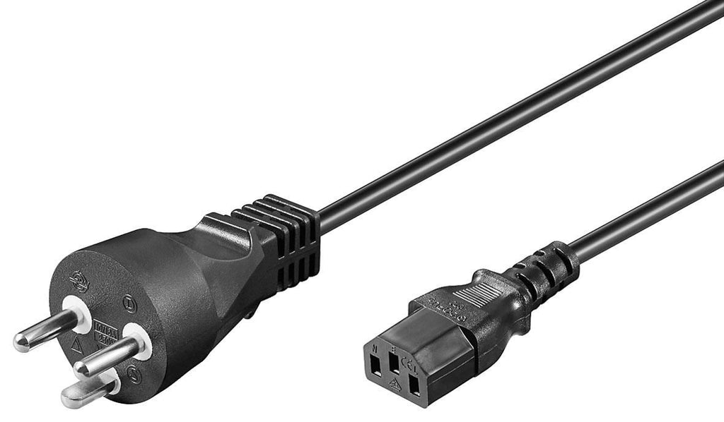 Microconnect PE120405R cable de transmisión Negro 0,5 m Enchufe tipo K C13 acoplador