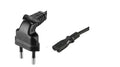Microconnect PE030718AP cable de transmisión Negro 1,8 m CEE7/16 C7 acoplador