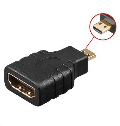 Microconnect HDM19F19MM cambiador de género para cable Micro HDMI HDMI Negro