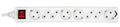Microconnect GRU0083W base múltiple 3 m 8 salidas AC Interior Blanco