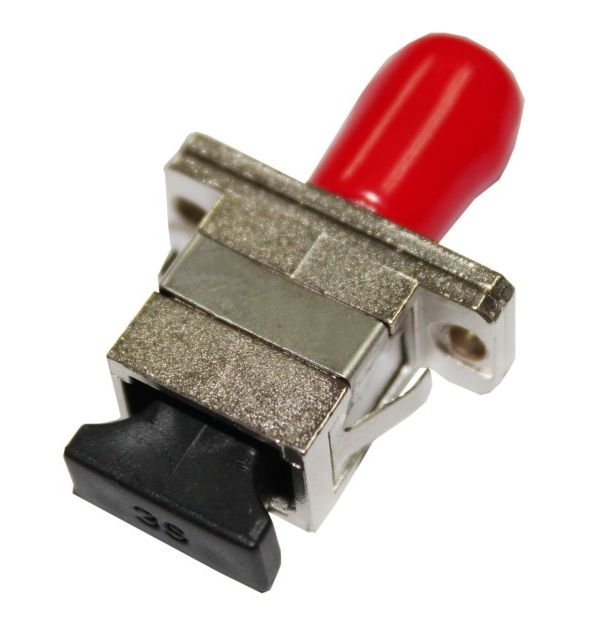 Microconnect FIBSCSTADA adaptador de fibra óptica SC/ST Rojo