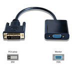 Microconnect DVIDVGA adaptador de cable de vídeo 0,25 m DVI-D VGA (D-Sub) Negro